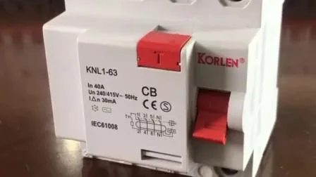 Korlen Residual Current Circuit Breaker RCCB F360 Series CB 63A 